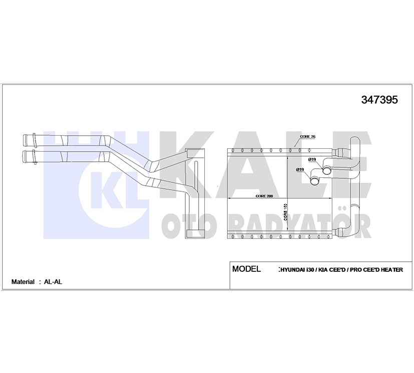 Hyundai I30 Kalorifer Radyatörü 2007-2011 Radyatör I OEM 97138-2L000